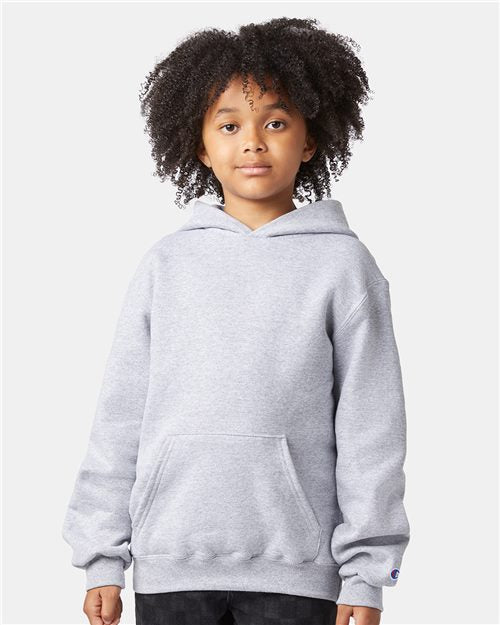 Champion S790 Youth Powerblend® Hooded Sweatshirt - style view