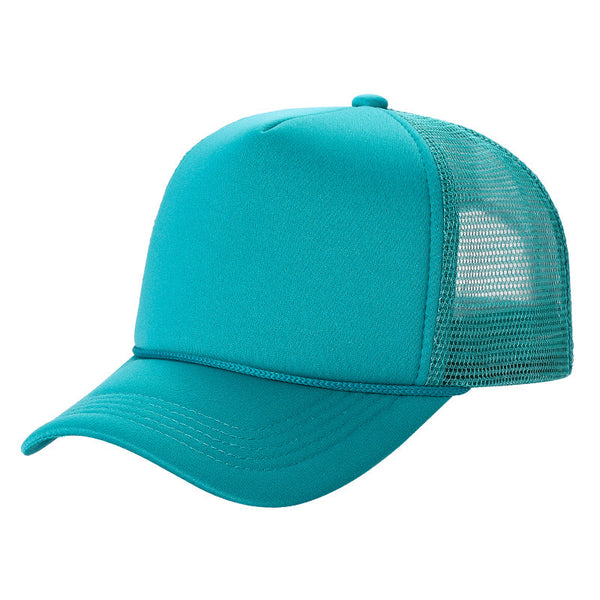 STM-Sponge Trucker Mesh Cap – Breathable Mesh Back Snapback Hat - TEAL