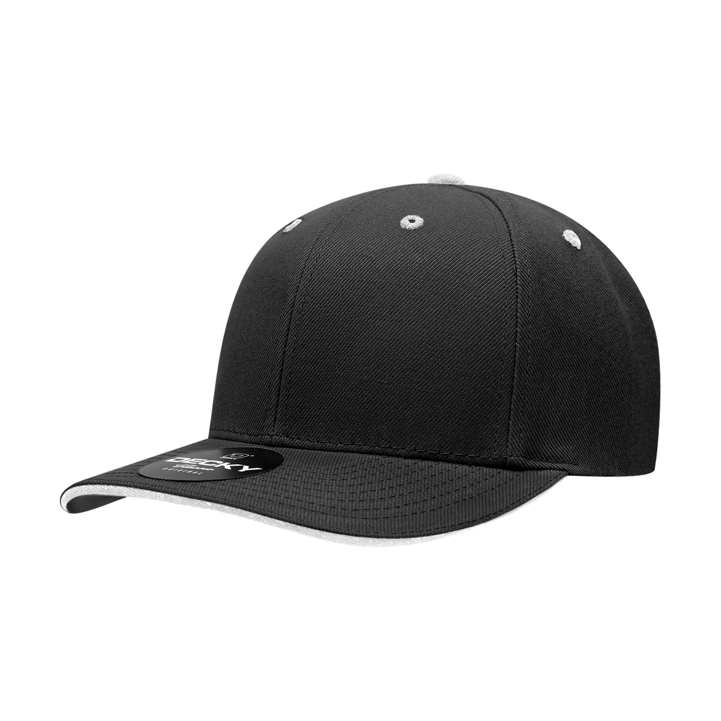 Decky-2003-6 Panel Mid Profile Structured Sandwich Bill Cap