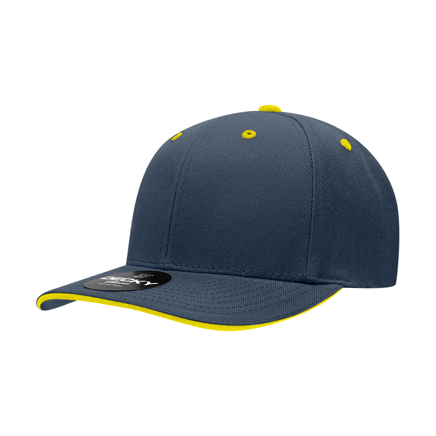 Decky-2003-6 Panel Mid Profile Structured Sandwich Bill Cap