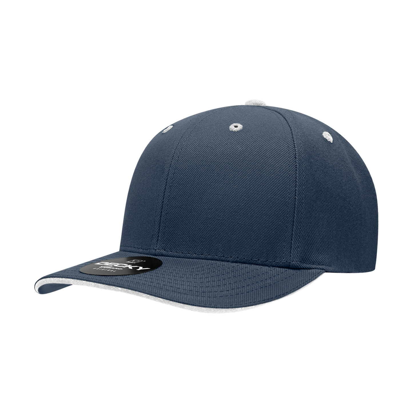 Decky-2003-6 Panel Mid Profile Structured Sandwich Bill Cap