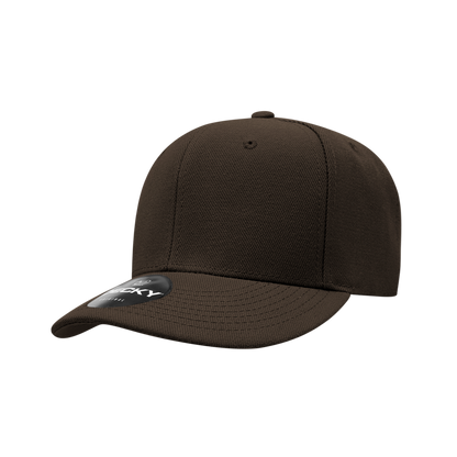 Decky-206-6 Panel Low Profile Structured Acrylic/Polyester Cap