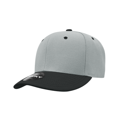 Decky-206-6 Panel Low Profile Structured Acrylic/Polyester Cap