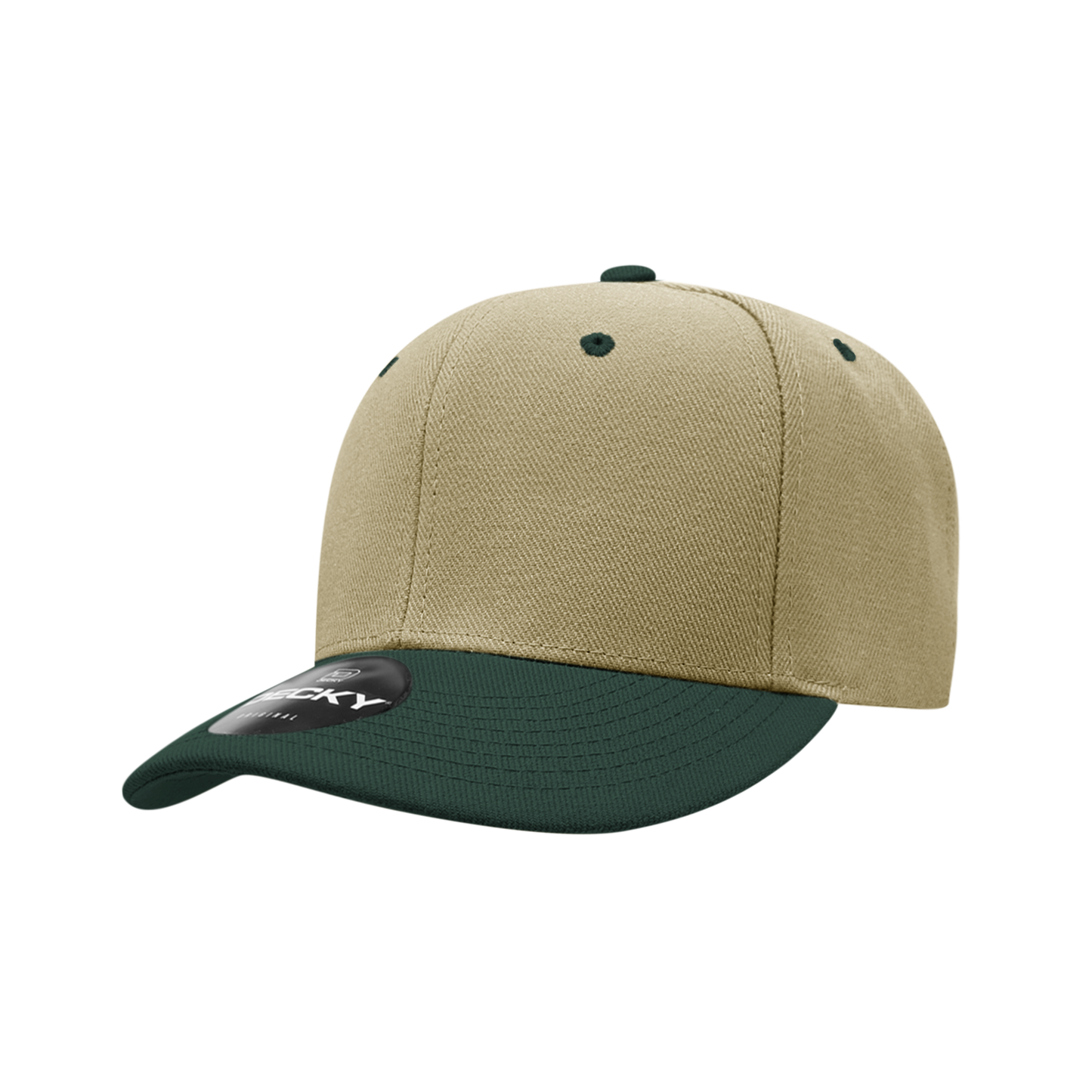 Decky-206-6 Panel Low Profile Structured Acrylic/Polyester Cap