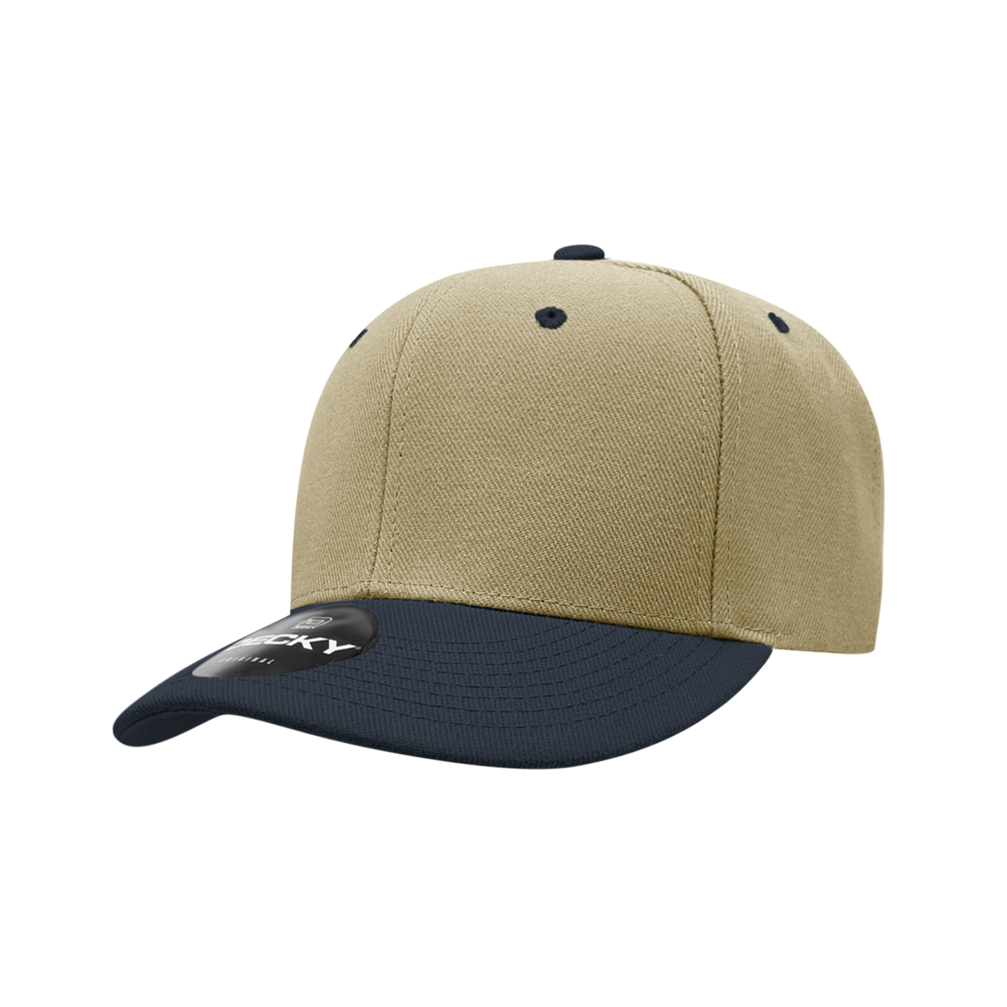 Decky-206-6 Panel Low Profile Structured Acrylic/Polyester Cap