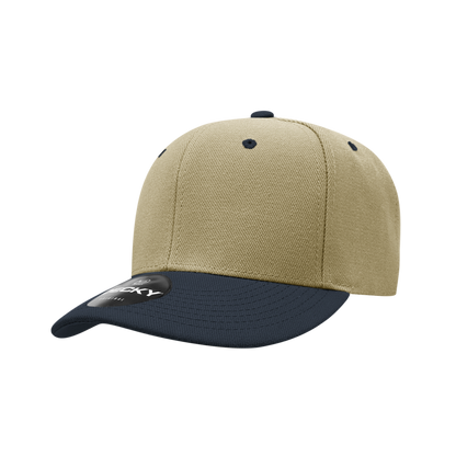 Decky-206-6 Panel Low Profile Structured Acrylic/Polyester Cap