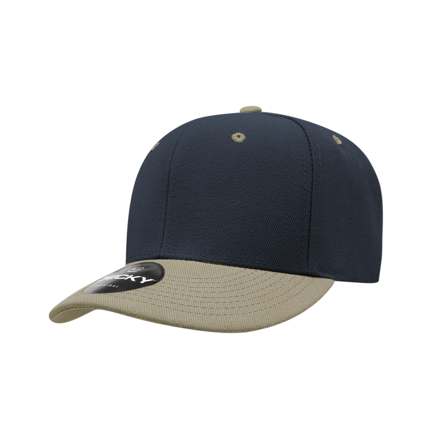 Decky-206-6 Panel Low Profile Structured Acrylic/Polyester Cap