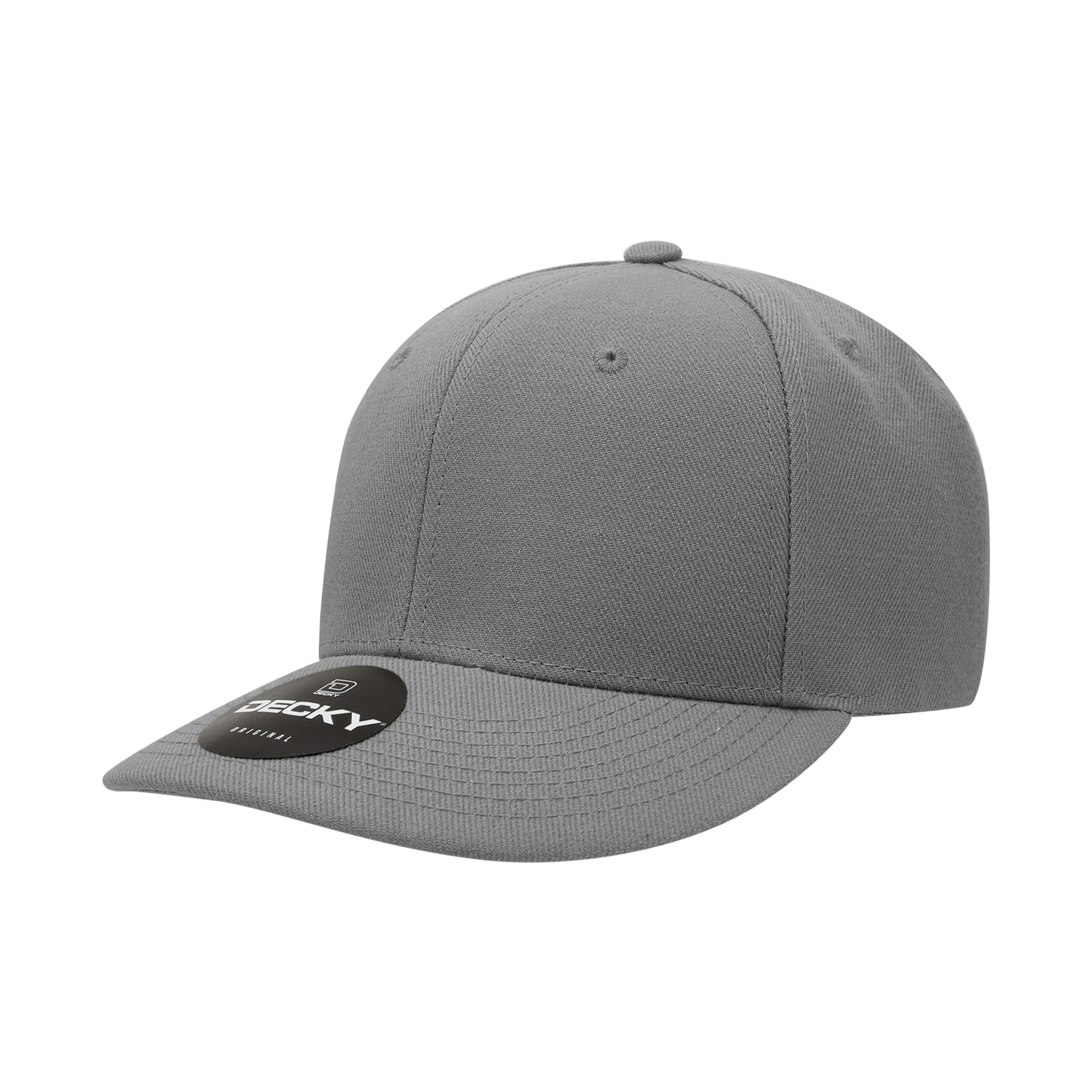 Decky-207-6 Panel Mid Profile Structured Acrylic/Polyester Cap