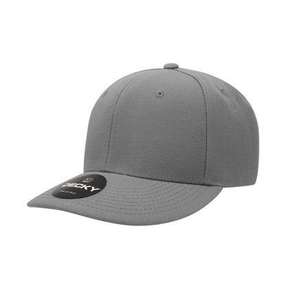 Decky-207-6 Panel Mid Profile Structured Acrylic/Polyester Cap
