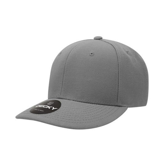 Decky-207-6 Panel Mid Profile Structured Acrylic/Polyester Cap