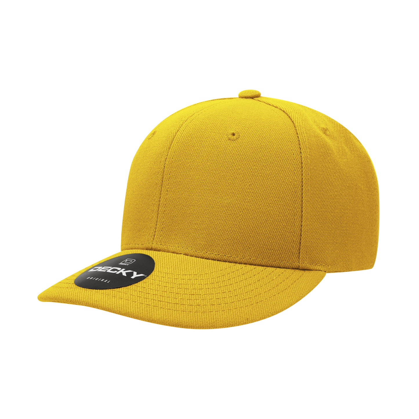 Decky-207-6 Panel Mid Profile Structured Acrylic/Polyester Cap
