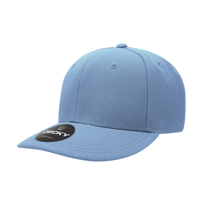 Decky-207-6 Panel Mid Profile Structured Acrylic/Polyester Cap