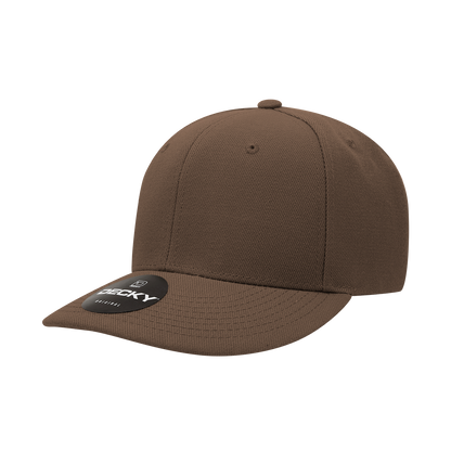 Decky-207-6 Panel Mid Profile Structured Acrylic/Polyester Cap