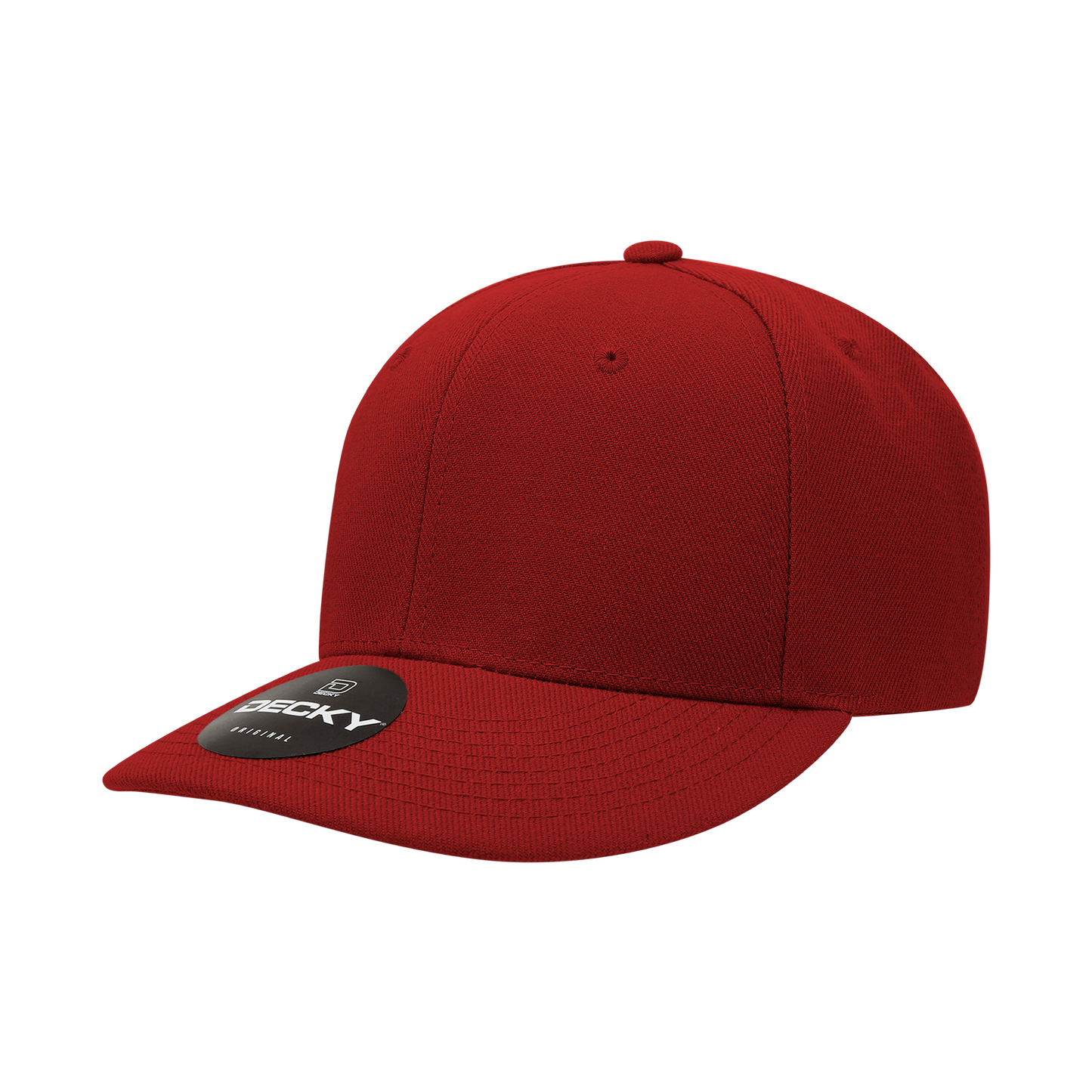 Decky-207-6 Panel Mid Profile Structured Acrylic/Polyester Cap