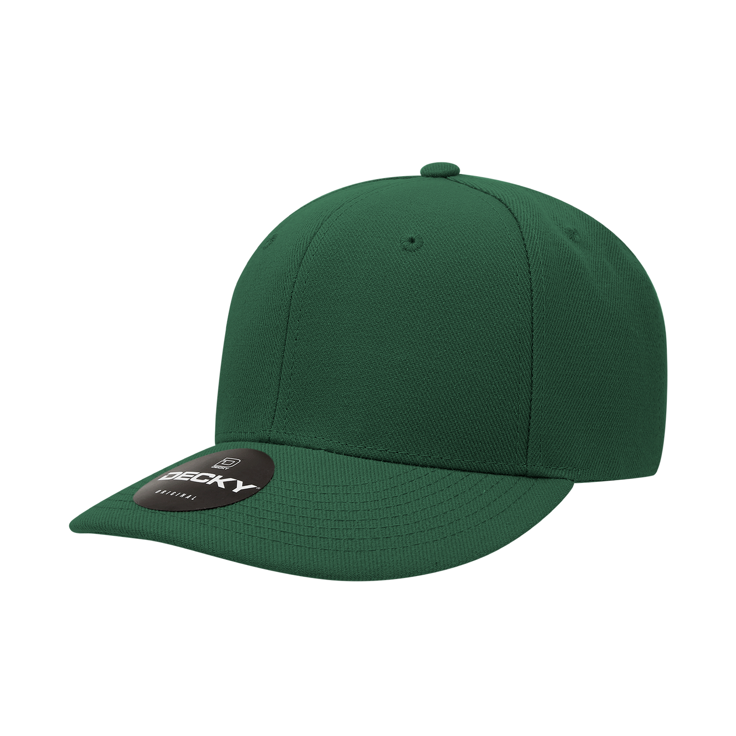 Decky-207-6 Panel Mid Profile Structured Acrylic/Polyester Cap
