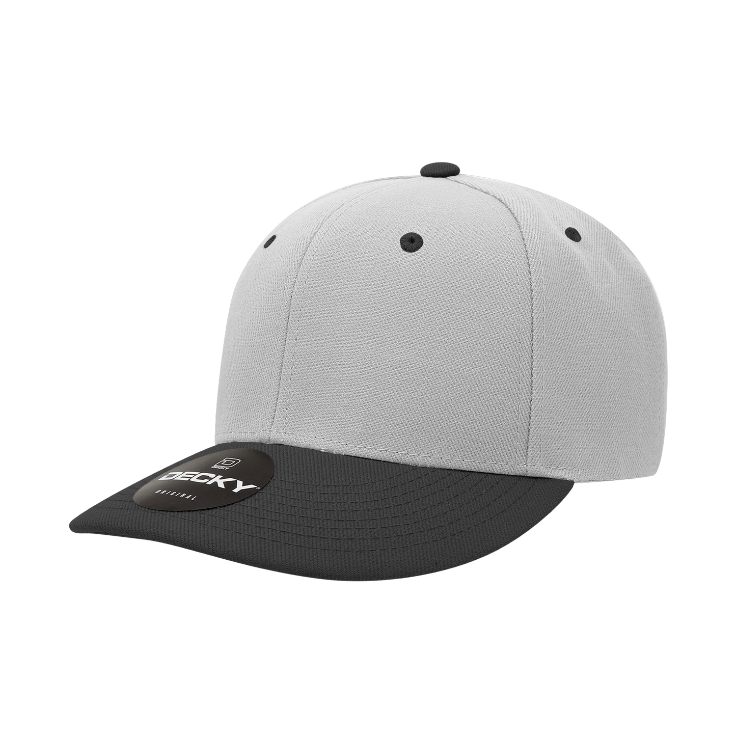 Decky-207-6 Panel Mid Profile Structured Acrylic/Polyester Cap