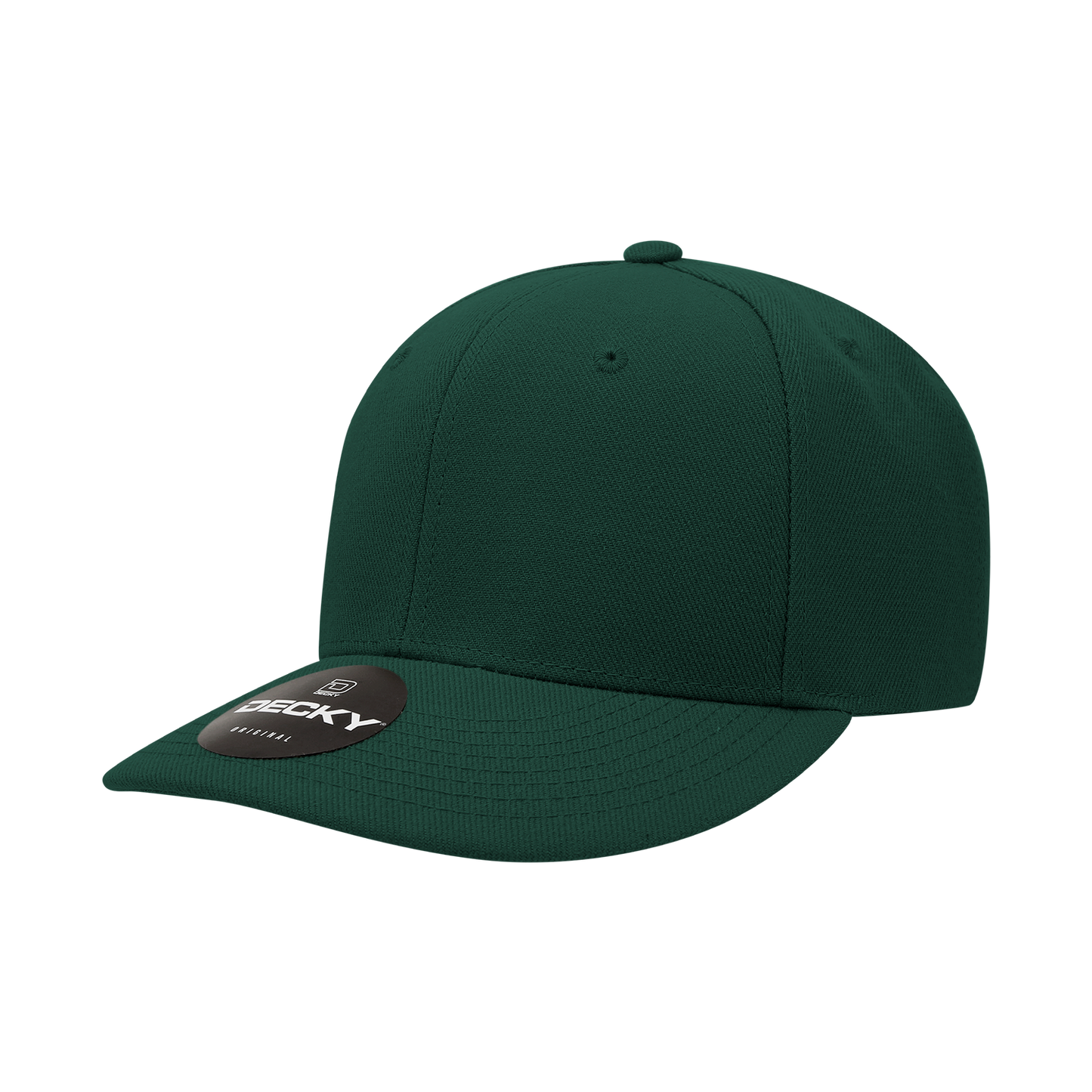 Decky-207-6 Panel Mid Profile Structured Acrylic/Polyester Cap