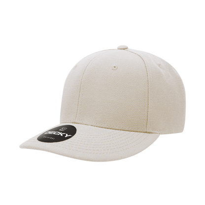 Decky-207-6 Panel Mid Profile Structured Acrylic/Polyester Cap