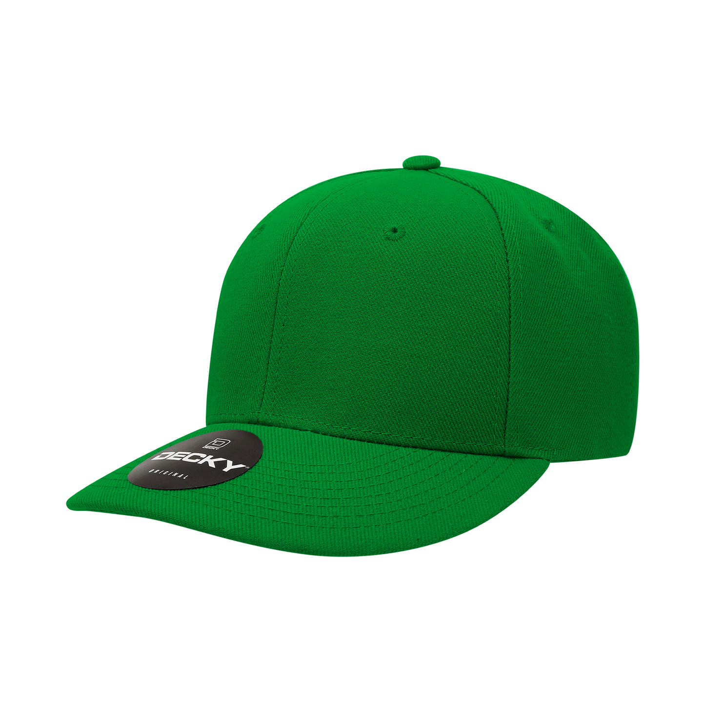 Decky-207-6 Panel Mid Profile Structured Acrylic/Polyester Cap