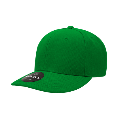 Decky-207-6 Panel Mid Profile Structured Acrylic/Polyester Cap
