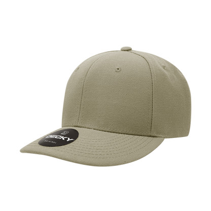 Decky-207-6 Panel Mid Profile Structured Acrylic/Polyester Cap