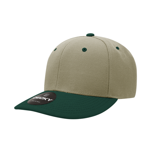 Decky-207-6 Panel Mid Profile Structured Acrylic/Polyester Cap - KHAHUN