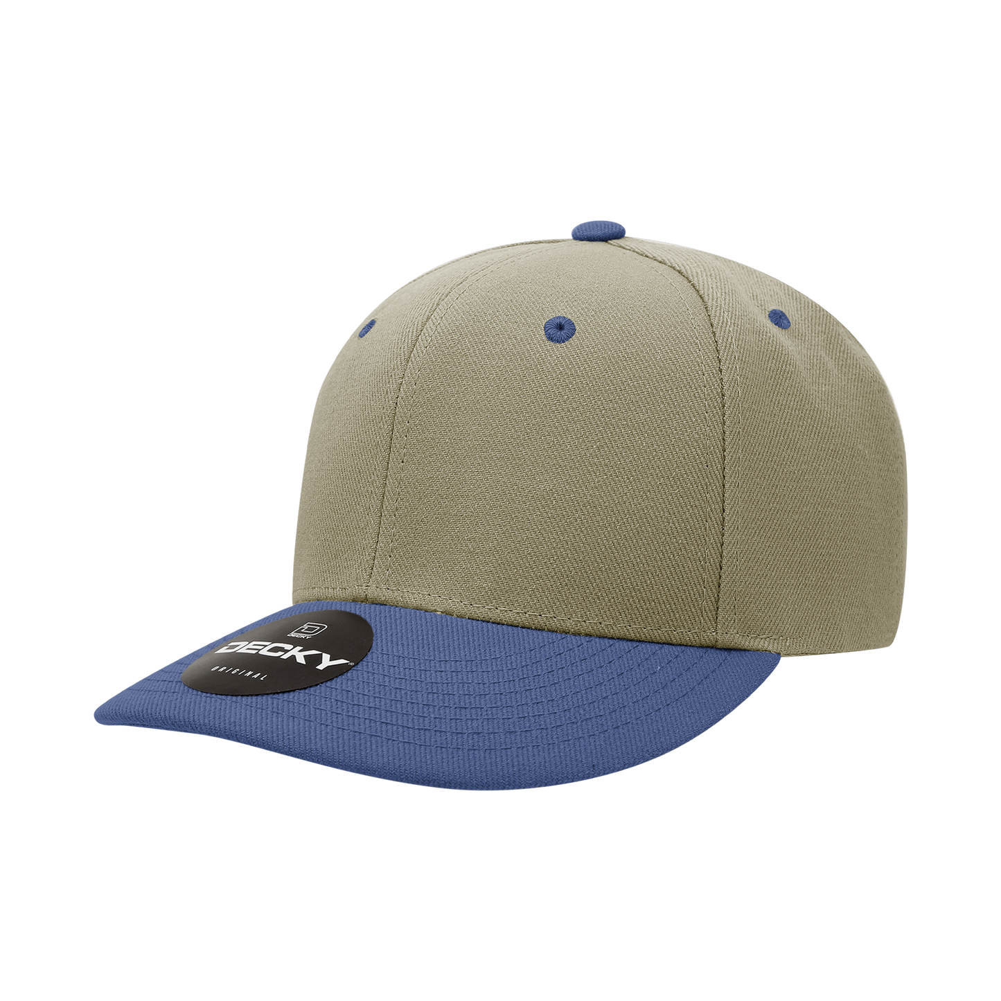 Decky-207-6 Panel Mid Profile Structured Acrylic/Polyester Cap