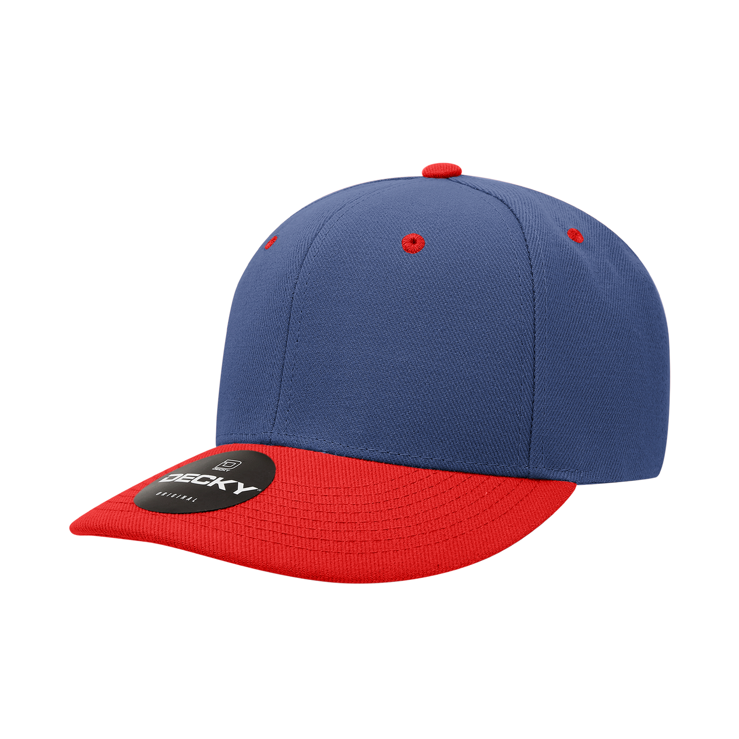 Decky-207-6 Panel Mid Profile Structured Acrylic/Polyester Cap