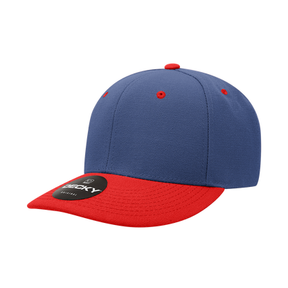 Decky-207-6 Panel Mid Profile Structured Acrylic/Polyester Cap