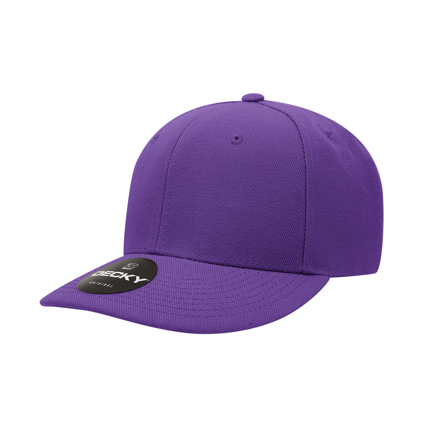 Decky-207-6 Panel Mid Profile Structured Acrylic/Polyester Cap