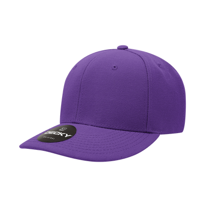 Decky-207-6 Panel Mid Profile Structured Acrylic/Polyester Cap
