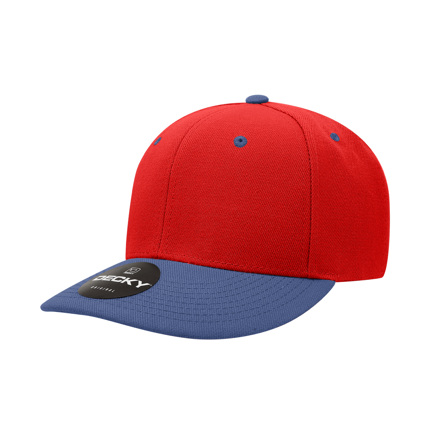 Decky-207-6 Panel Mid Profile Structured Acrylic/Polyester Cap