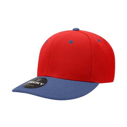 Decky-207-6 Panel Mid Profile Structured Acrylic/Polyester Cap