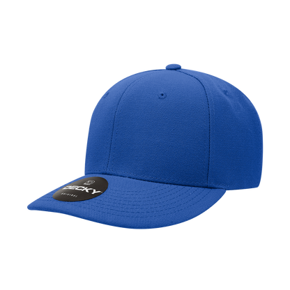 Decky-207-6 Panel Mid Profile Structured Acrylic/Polyester Cap