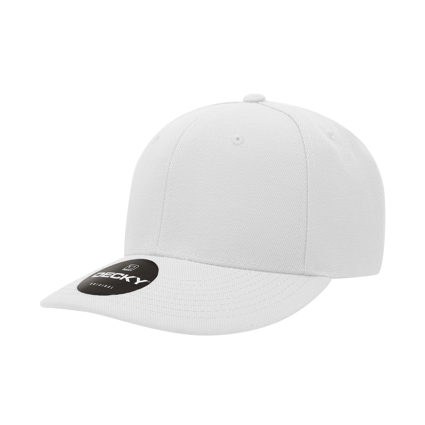 Decky-207-6 Panel Mid Profile Structured Acrylic/Polyester Cap