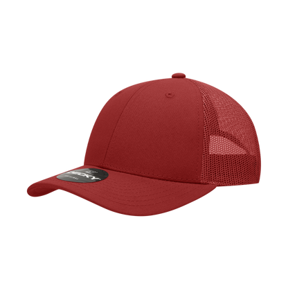 Decky-214-6 Panel Low Profile Structured Cotton Trucker