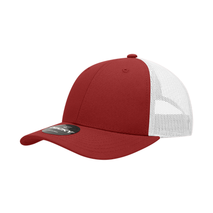 Decky-214-6 Panel Low Profile Structured Cotton Trucker