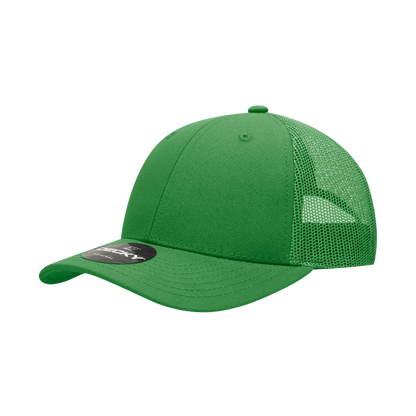 Decky-214-6 Panel Low Profile Structured Cotton Trucker