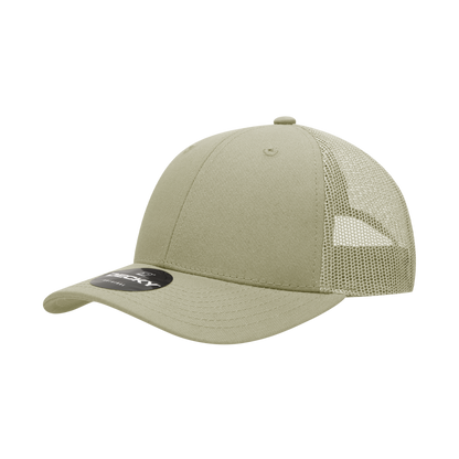 Decky-214-6 Panel Low Profile Structured Cotton Trucker