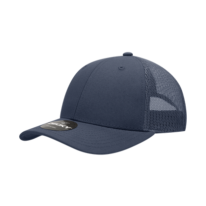 Decky-214-6 Panel Low Profile Structured Cotton Trucker