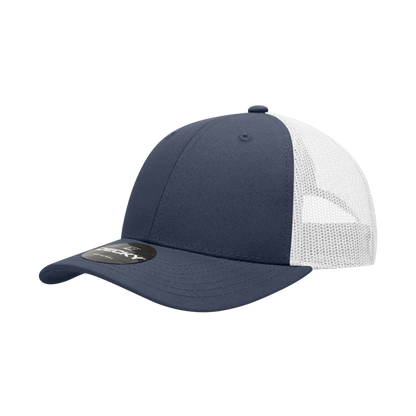 Decky-214-6 Panel Low Profile Structured Cotton Trucker