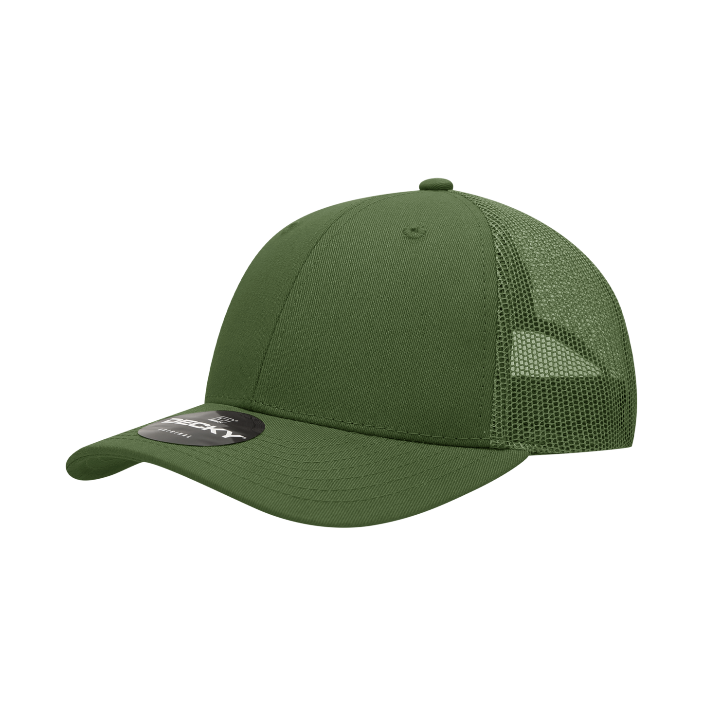 Decky-214-6 Panel Low Profile Structured Cotton Trucker
