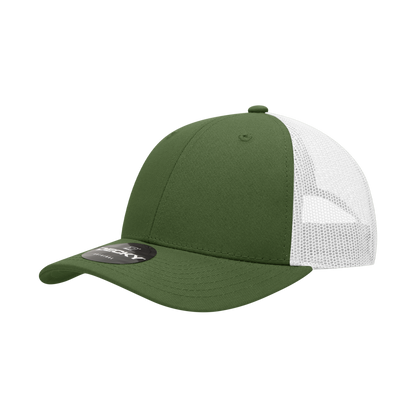 Decky-214-6 Panel Low Profile Structured Cotton Trucker