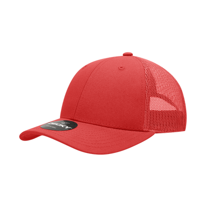 Decky-214-6 Panel Low Profile Structured Cotton Trucker