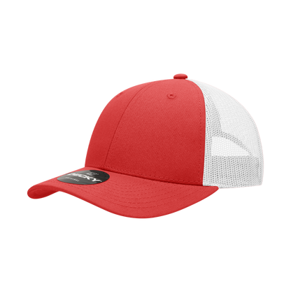 Decky-214-6 Panel Low Profile Structured Cotton Trucker