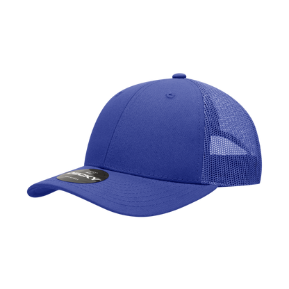 Decky-214-6 Panel Low Profile Structured Cotton Trucker