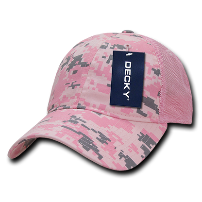Decky-225-6 Panel Low Profile Relaxed Camo Trucker