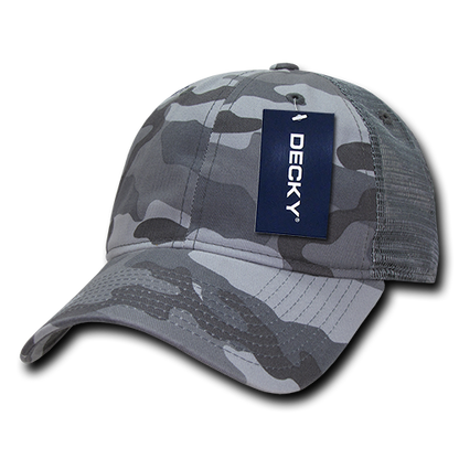 Decky-225-6 Panel Low Profile Relaxed Camo Trucker