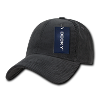 DECKY 6 Panel Low Profile Structured Corduroy Cap – Adjustable Buckle