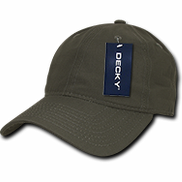 Decky 239 - Premium 6 Panel Low Profile Relaxed Ripstop Dad Hat – Adjustable Buckle Cap - Olive